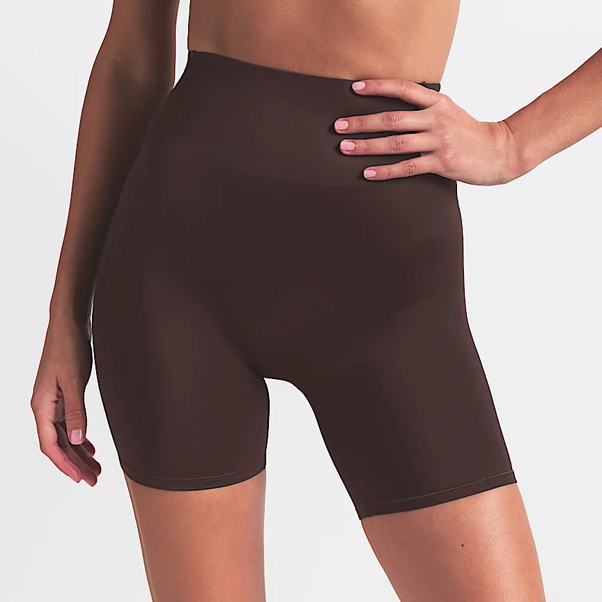 NIKE NikeSKIMS Satin Shine — Women's High-Waisted 5" Biker Shorts - Image 2