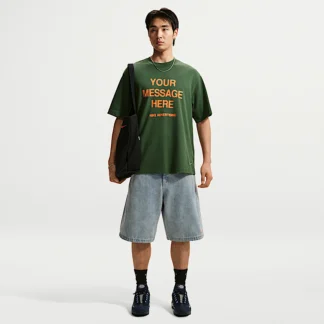 NIKE スポーツウェア — メンズ インディゴ デニム ショートパンツ