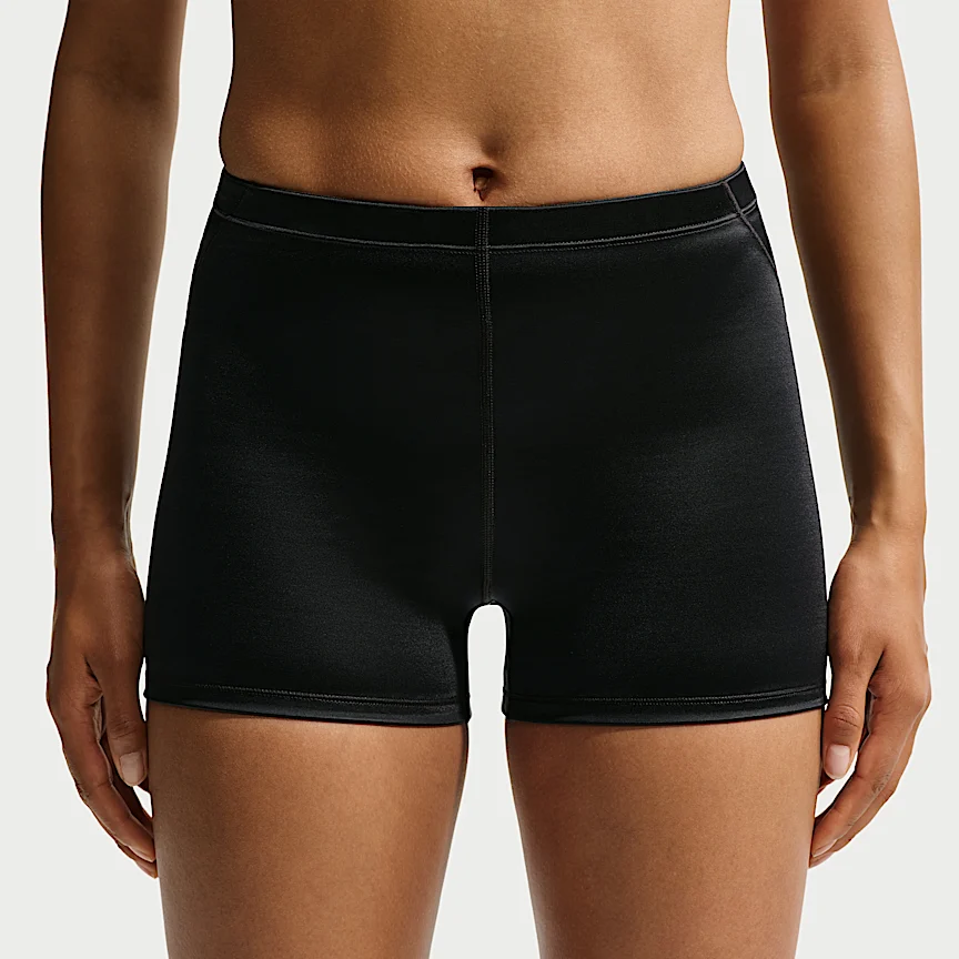NIKE NikeSKIMS Satin Shine — Women's Mid-Rise 2" Boyshorts with Drawcord - Image 2