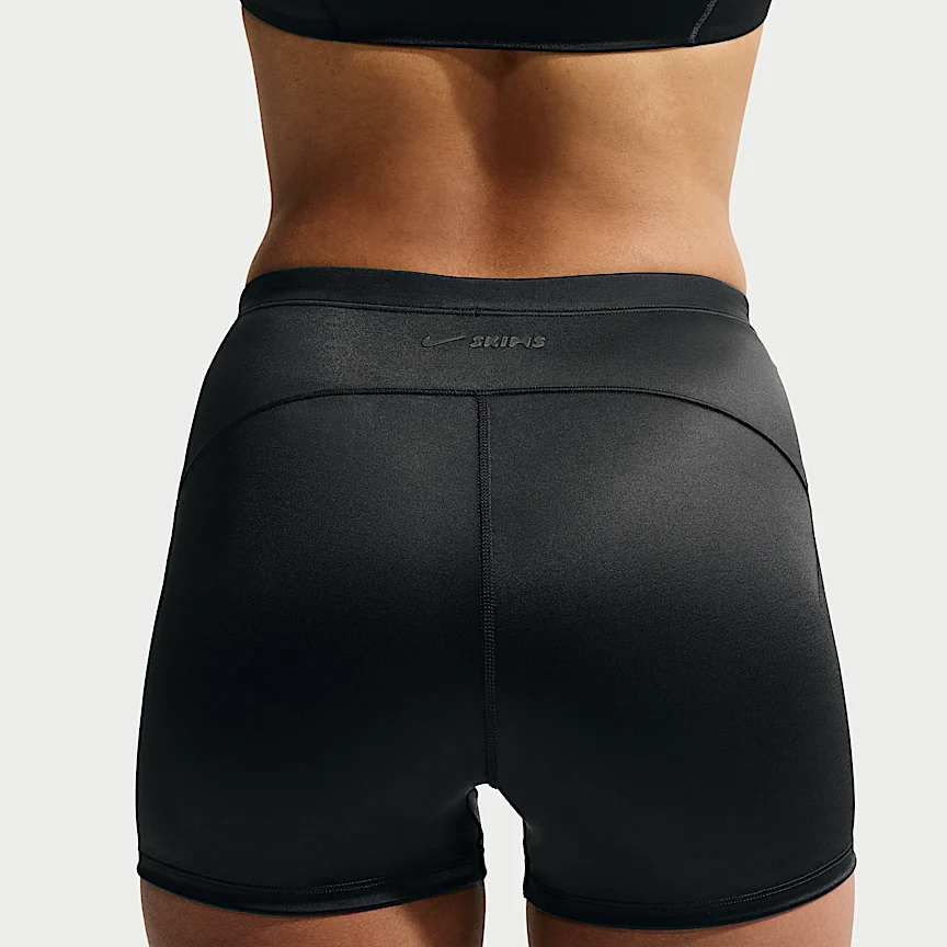 NIKE NikeSKIMS Satin Shine — Women's Mid-Rise 2" Boyshorts with Drawcord - Image 3