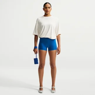 NIKE NikeSKIMS Satin Shine — Women's Mid-Rise 2" Boyshorts with Drawcord