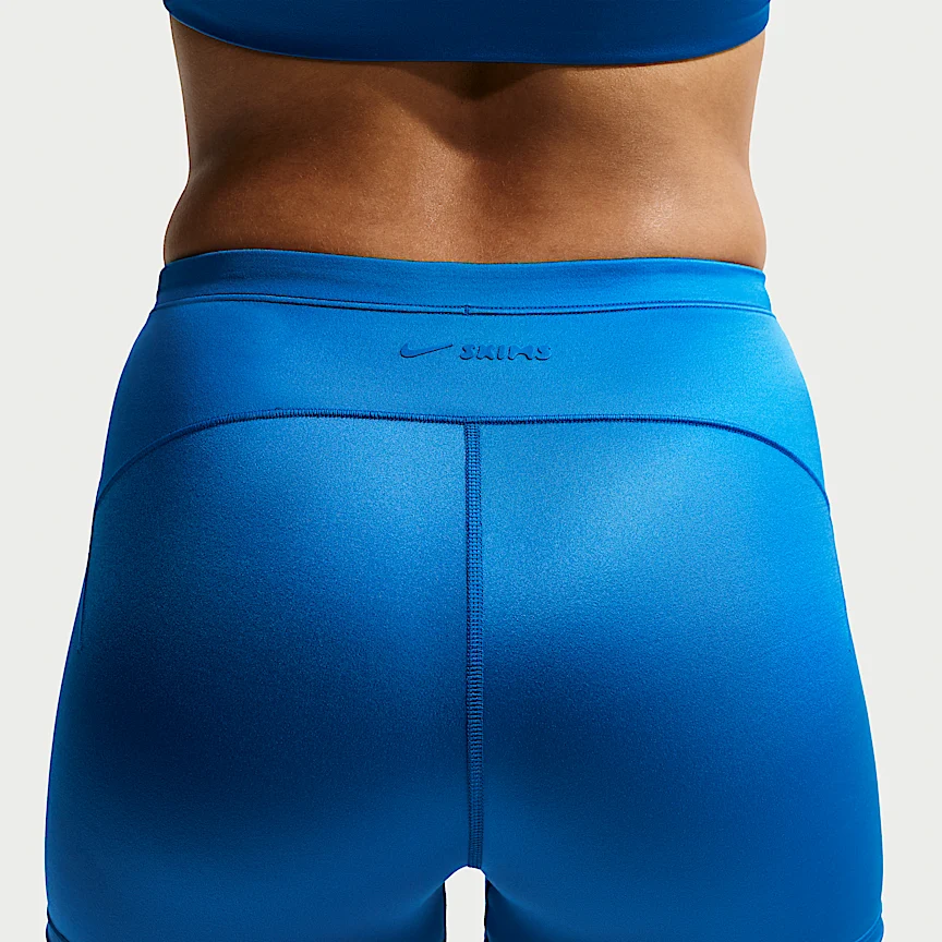 NIKE NikeSKIMS Satin Shine — Women's Mid-Rise 2" Boyshorts with Drawcord - Image 3