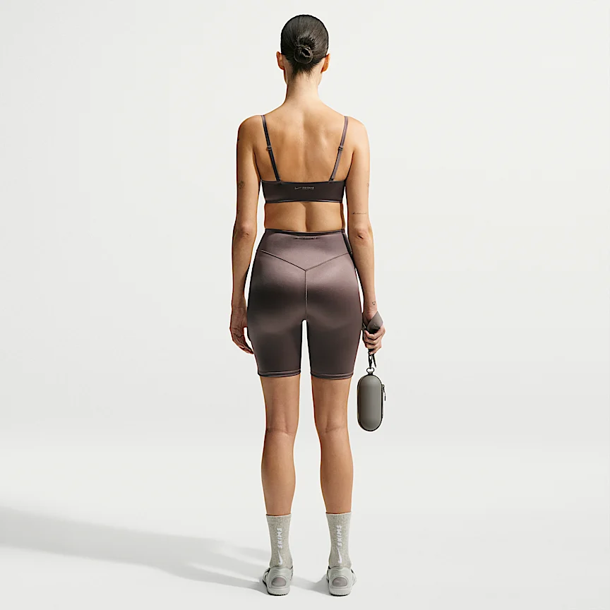 NIKE NikeSKIMS Satin Shine — Women's Mid-Rise 18cm Bondeddo Baika Shorts - Image 5