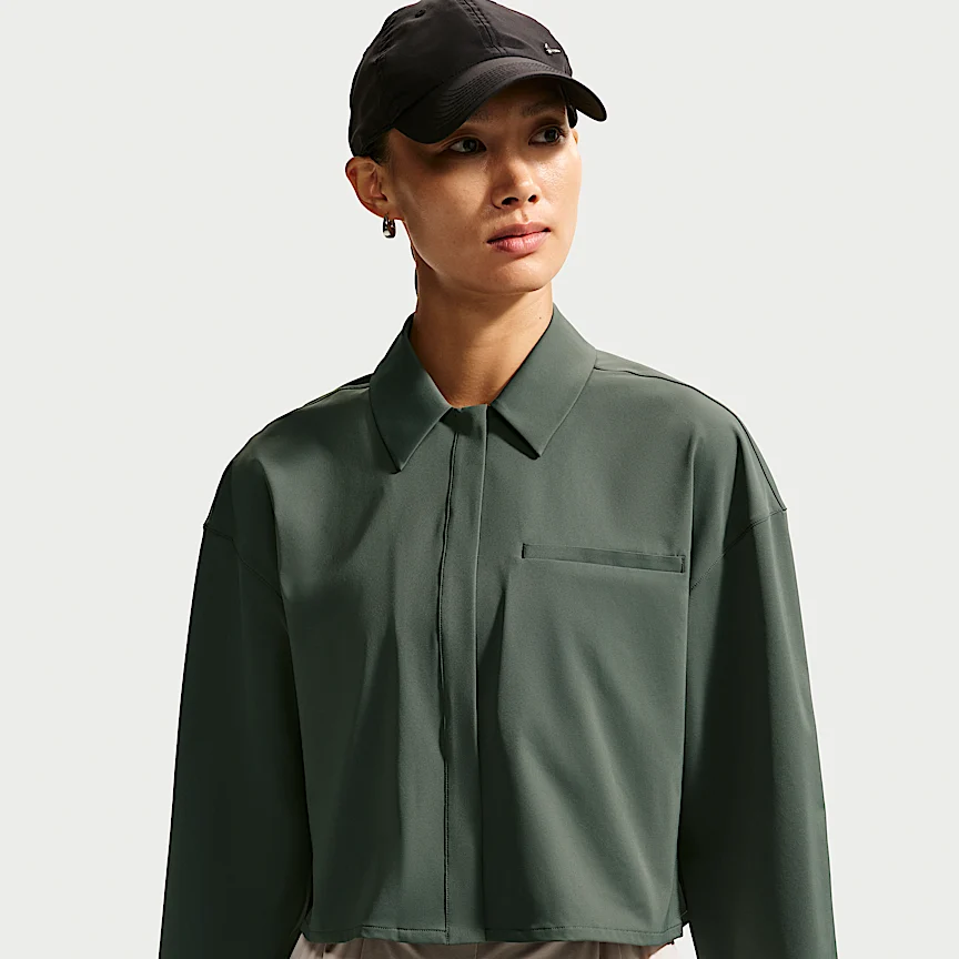 NIKE 24.7 PerfectStretch — ウィメンズ Dri-FIT クロップド ロングスリーブシャツ