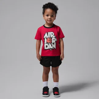NIKE ジョーダン — ベビー エアボール ツーピース メッシュ ショートパンツ セットアップ