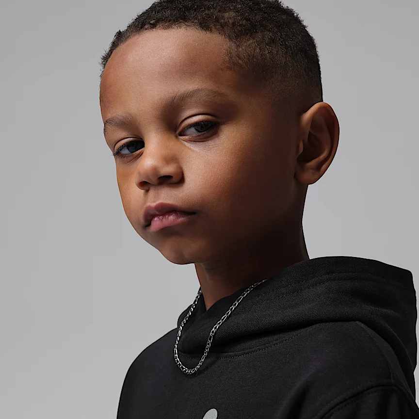 NIKE Jordan — Little Kids HighKu MaiKu French Terry Pullover Hoodie - Image 3