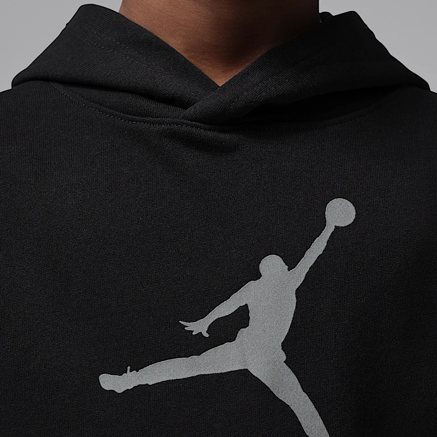 NIKE Jordan — Little Kids HighKu MaiKu French Terry Pullover Hoodie - Image 4