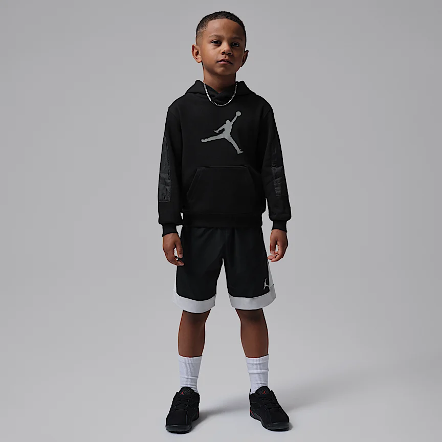 NIKE Jordan — Little Kids HighKu MaiKu French Terry Pullover Hoodie - Image 8