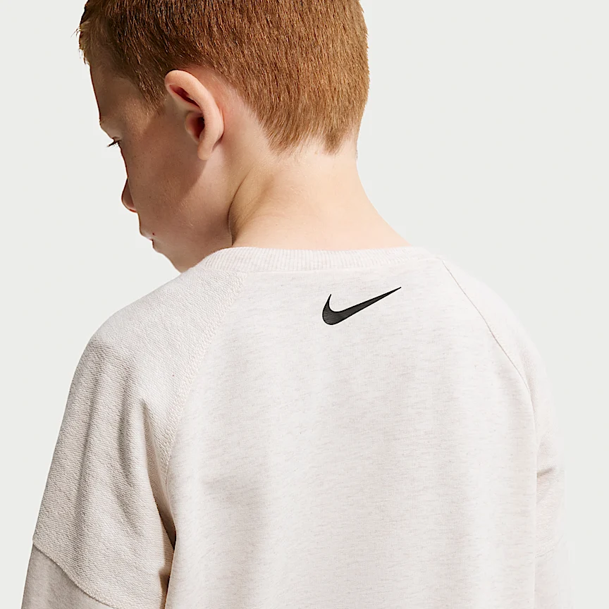 NIKE E1D1 — リトルキッズ フレンチテリー ツーピース グラフィック クルー セットアップ - Image 3