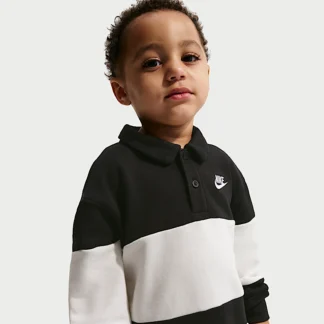 NIKE クラブ — ベビー フレンチテリー ロングスリーブ ラグビーポロ