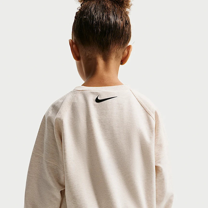 NIKE E1D1 — ベビー フレンチテリー ツーピース グラフィック クルー セットアップ - Image 3