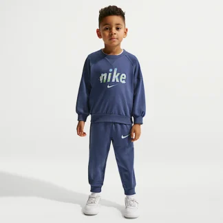 NIKE E1D1 — Baby French Terry Two-Piece Graphic Crew Set