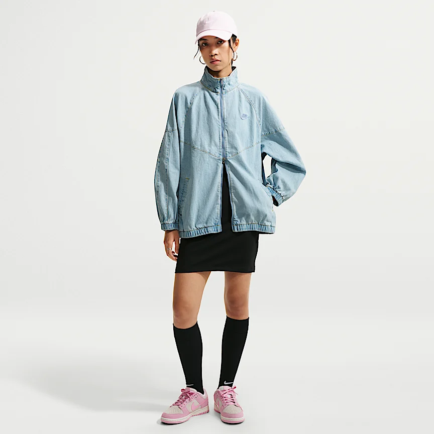NIKE ウィンドランナー — ウィメンズ オーバーサイズド デニム ジャケット - Image 4