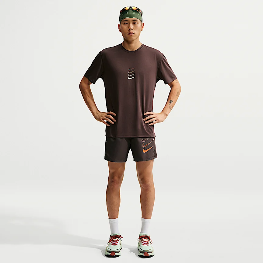 NIKE マイラー — メンズ Dri-FIT 13cm ランニングショートパンツ (インナー付き)