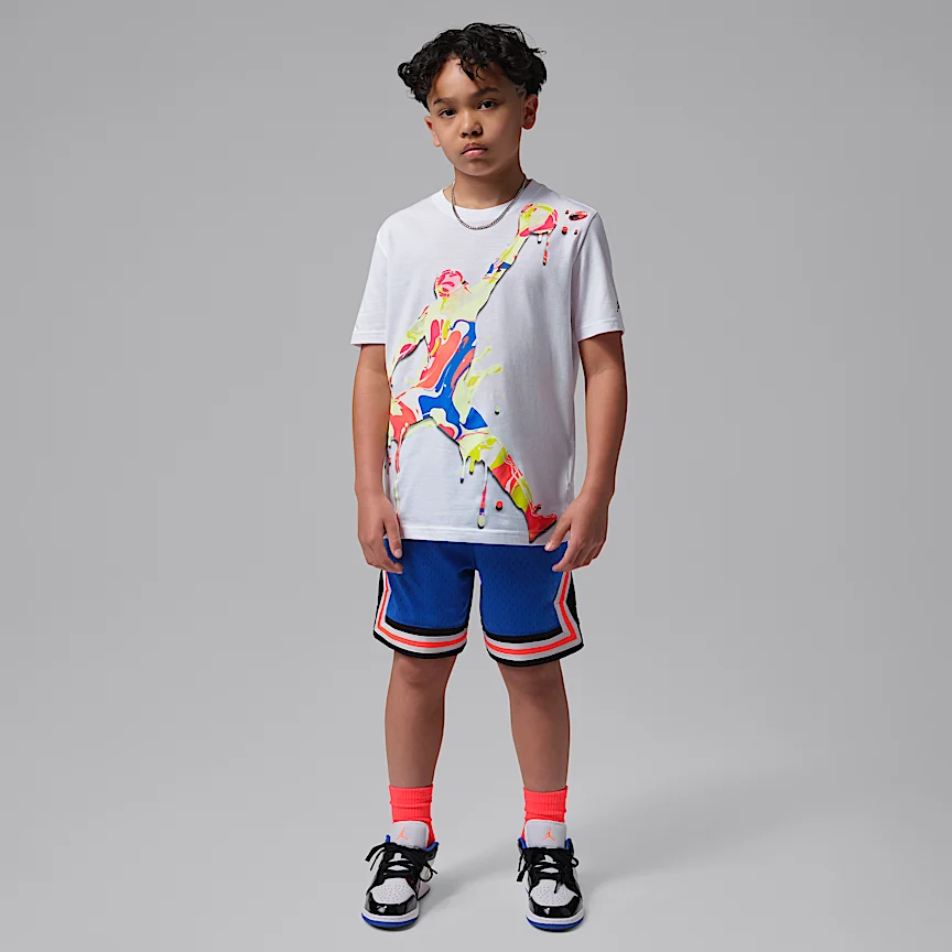 NIKE ジョーダン スーパースプラッシュ — ジュニア ペイント スピル ジャンプマン Tシャツ - Image 6