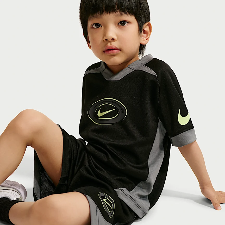 NIKE Nike — リトルキッズ Dri-FIT スウッシュ ラブ ツーピース ショートパンツ セット - Image 6