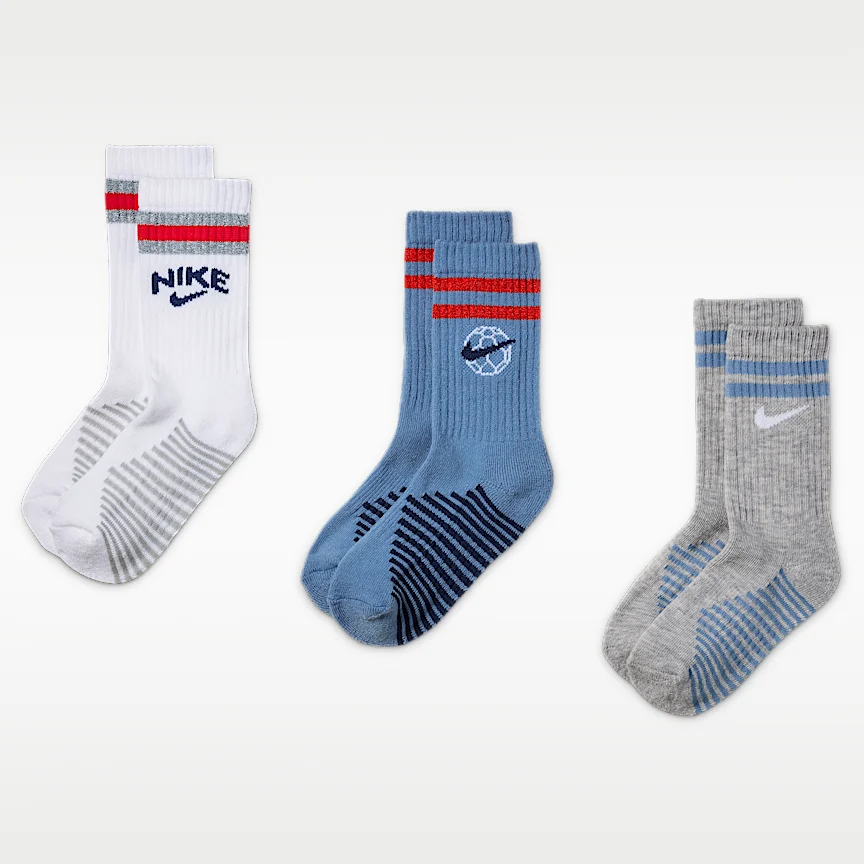 NIKE ゴールモード — キッズ クルー ソックス (3足)