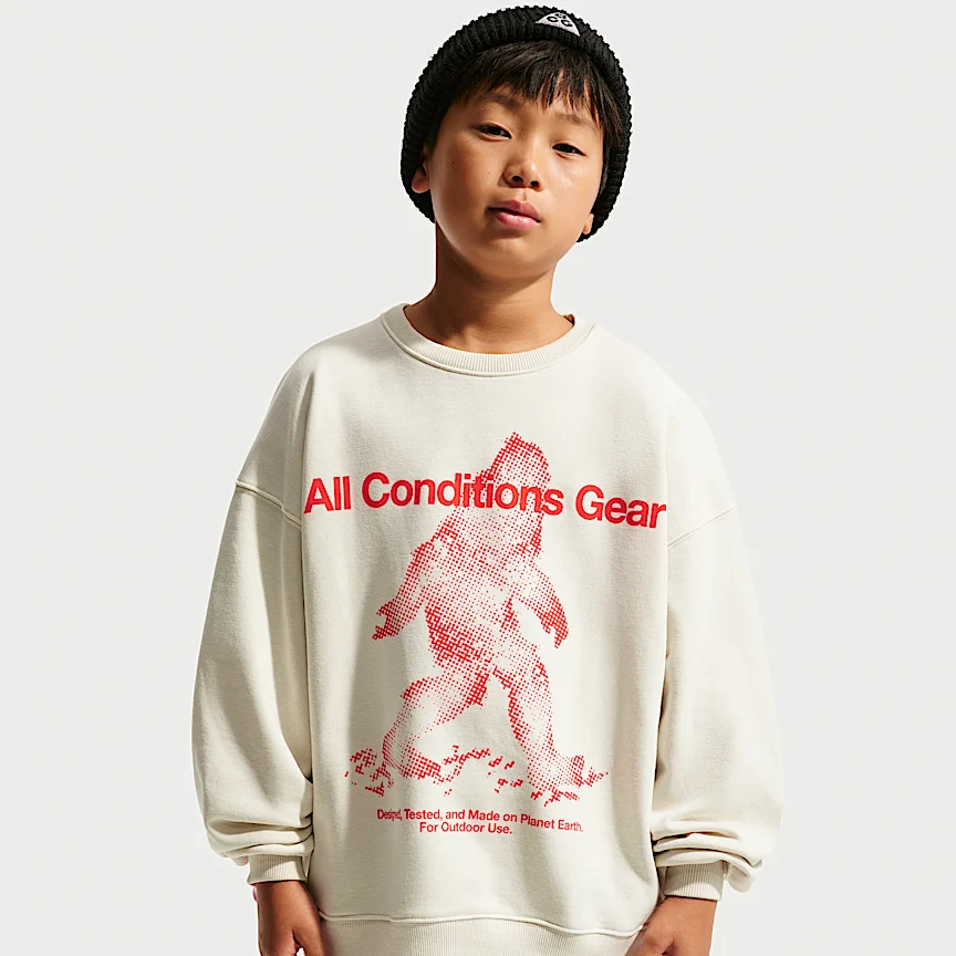 NIKE ACG — ジュニア イエティ クルーネック フリース トップス