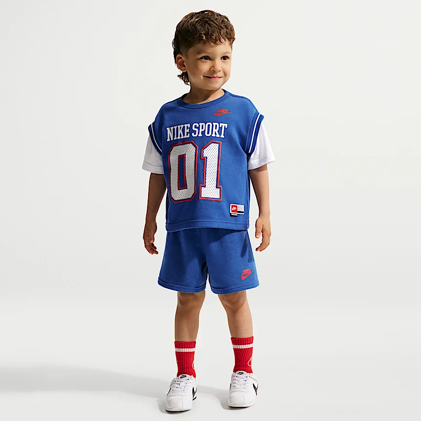 NIKE Sportswear — Baby Multi Sport Two-Piece Shorts Set