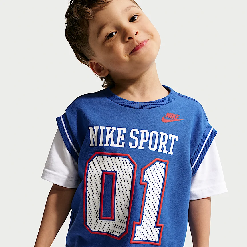 NIKE Sportswear — Baby Multi Sport Two-Piece Shorts Set - Image 2