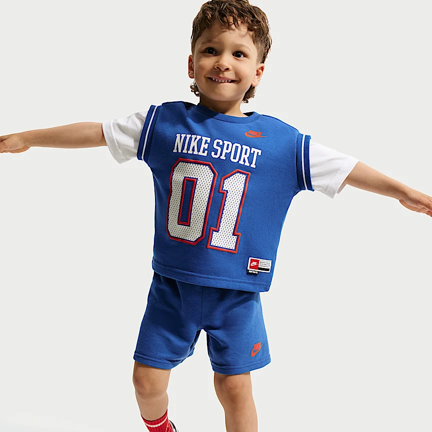NIKE Sportswear — Baby Multi Sport Two-Piece Shorts Set - Image 6