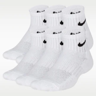 NIKE Everyday — Kids' Cushioned Ankle Socks (6 Pairs)