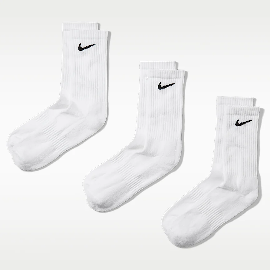 NIKE エブリデイ クッションド — トレーニング クルー ソックス (3足)