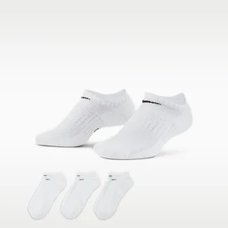 NIKE エブリデイ クッションド — トレーニング ノーショウ ソックス (3足)