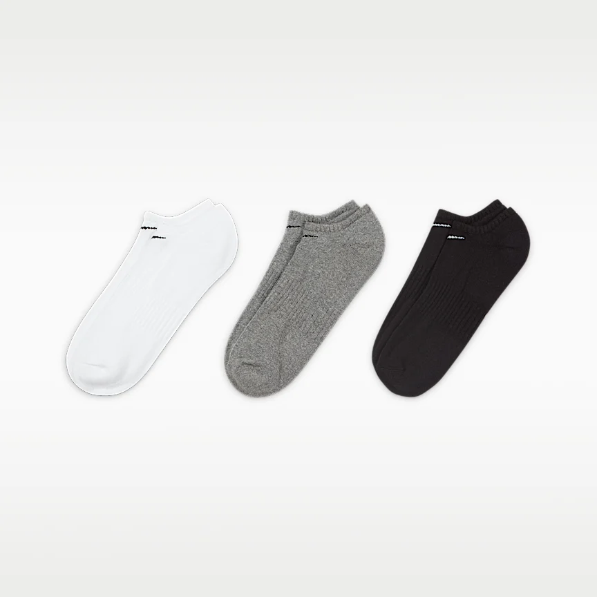 NIKE エブリデイ クッションド — トレーニング ノーショウ ソックス (3足) - Image 2