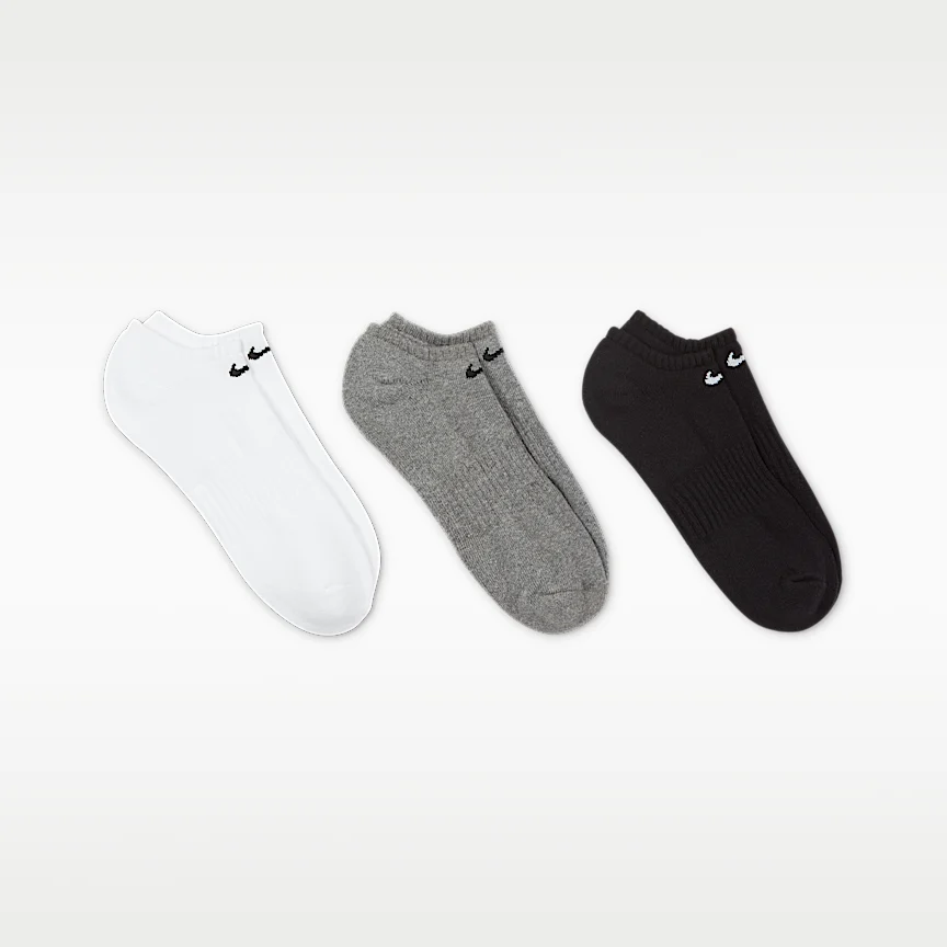 NIKE エブリデイ クッションド — トレーニング ノーショウ ソックス (3足) - Image 3