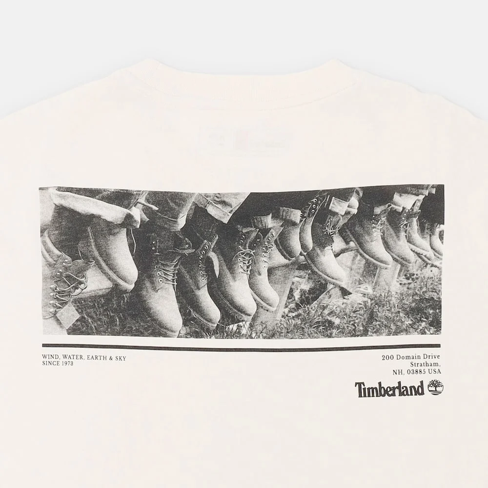 Timberland Архив загварын гуталтай богино ханцуйтай чөлөөт цагийн футболк - Image 4