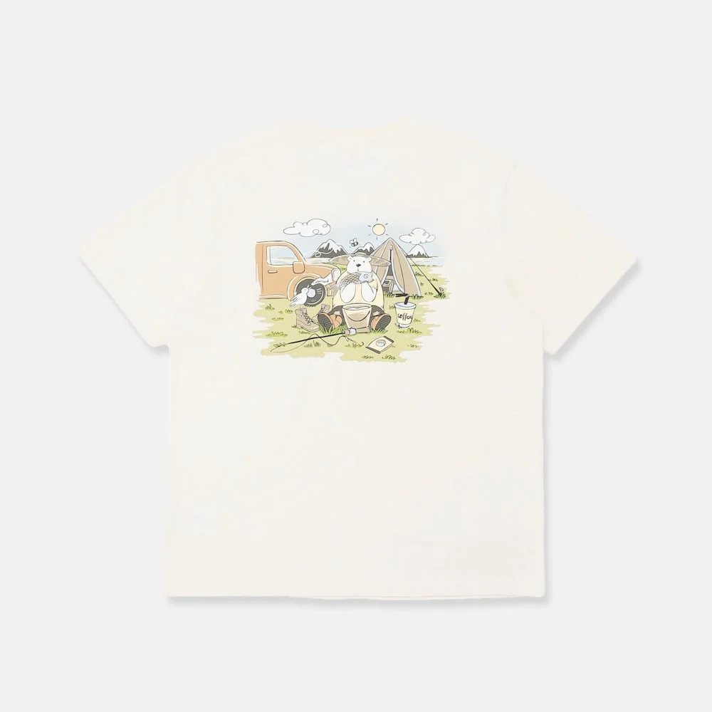 Timberland Баавгай ба загасны зурагтай unisex футболка - Image 2