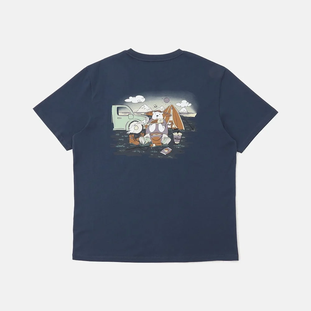 Timberland Баавгай ба загасны зурагтай unisex футболка - Image 2