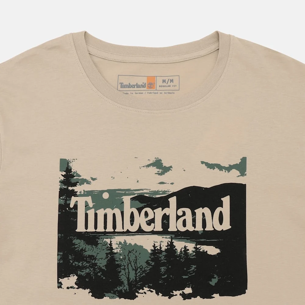 Timberland Байгалийн зурагтай богино ханцуйтай эрэгтэй футболк - Image 3