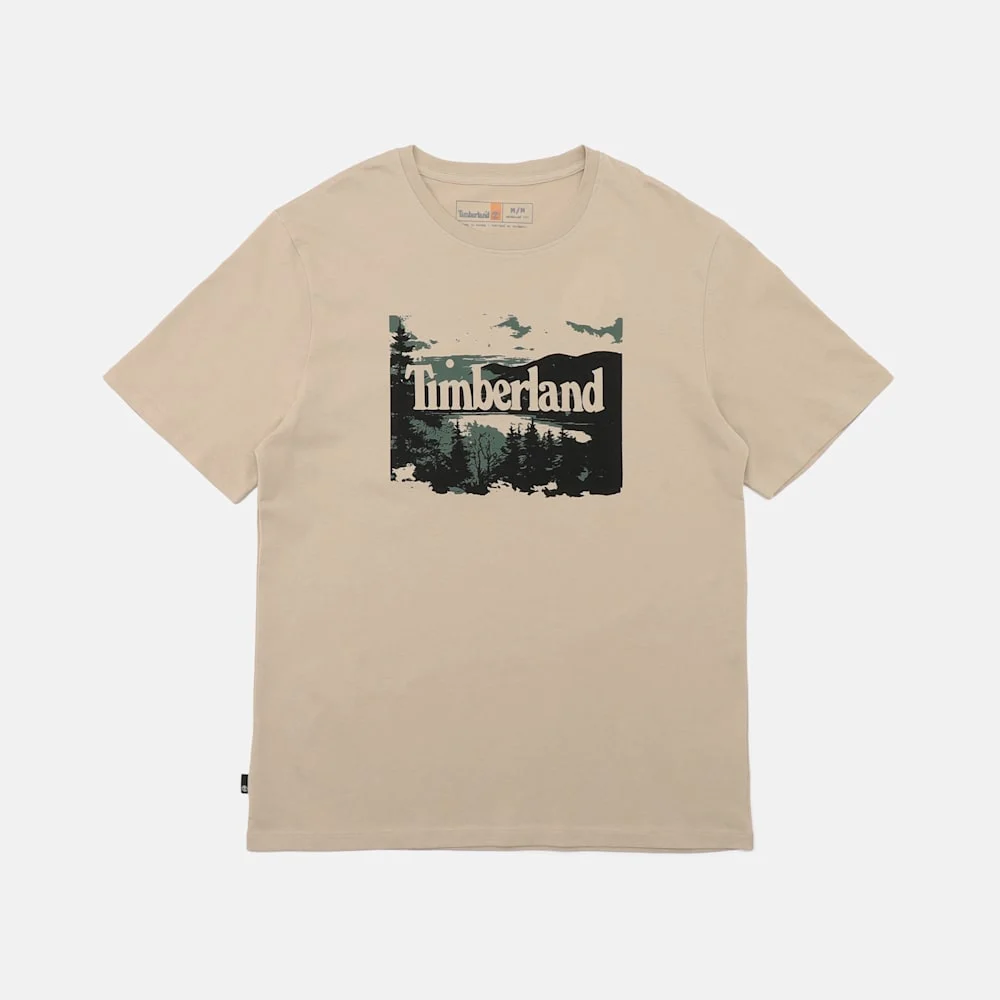Timberland Байгалийн зурагтай богино ханцуйтай эрэгтэй футболк