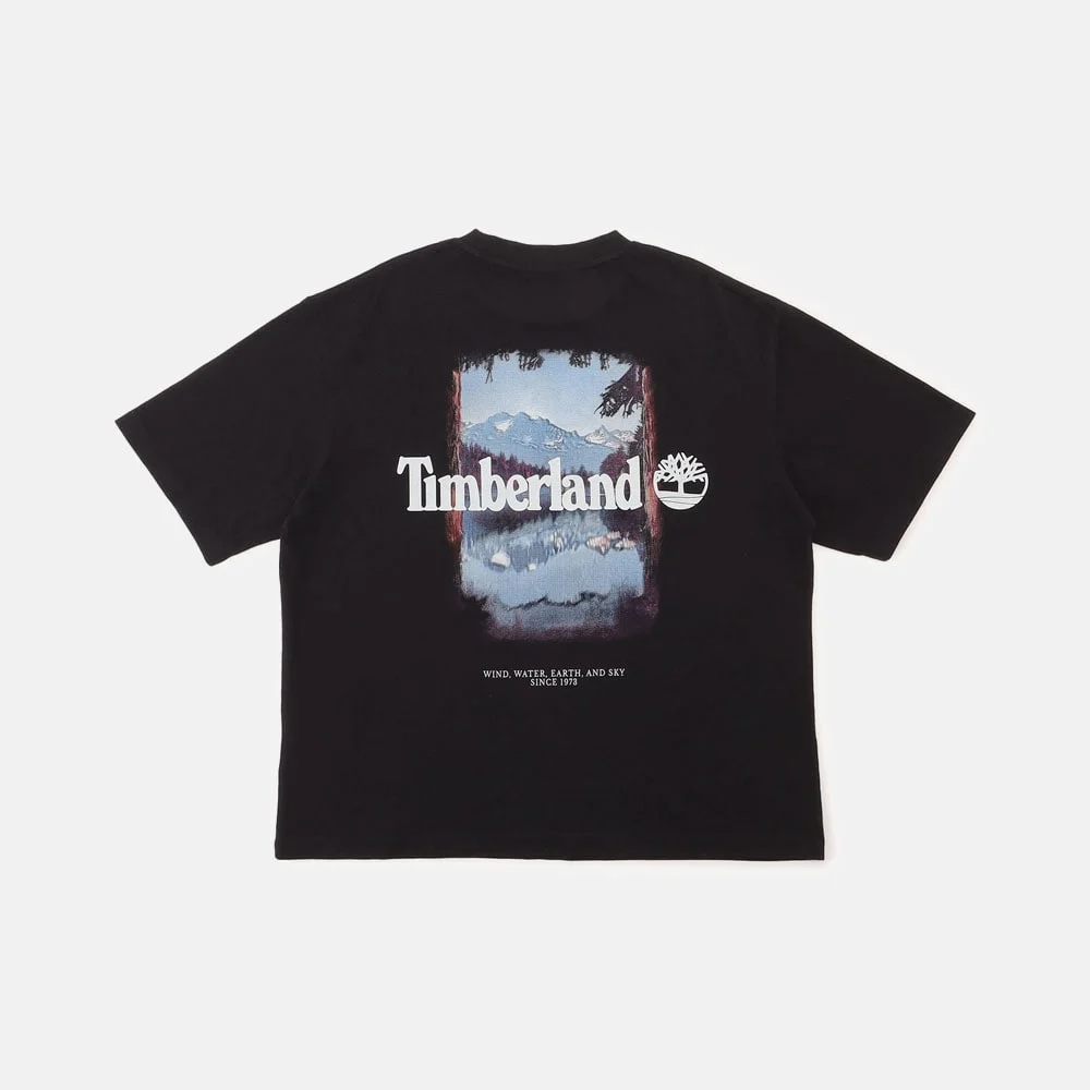 Timberland Богино ханцуйтай чөлөөт загварын зурагтай цамц - Image 2