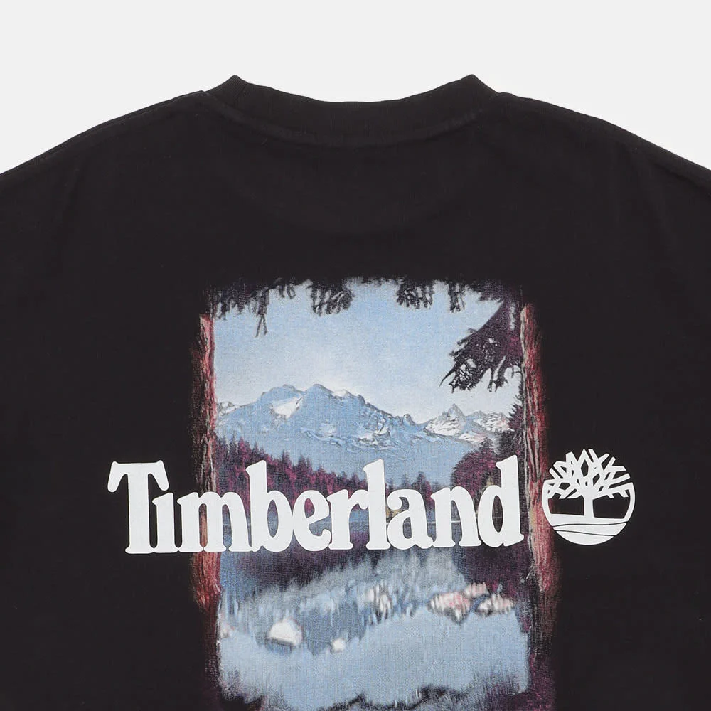 Timberland Богино ханцуйтай чөлөөт загварын зурагтай цамц - Image 4