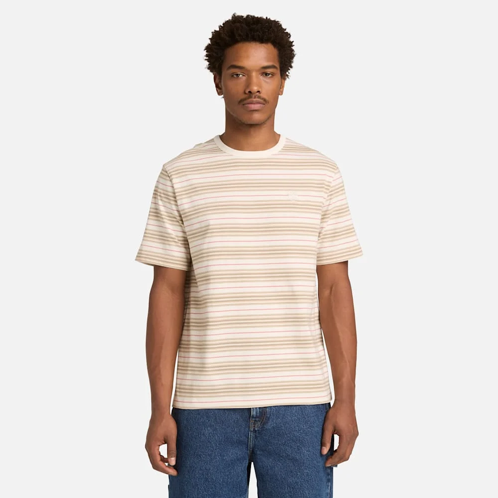 Timberland Босоо судалтай богино ханцуйтай T-shirt (эрэгтэй, эмэгтэй) - Image 3