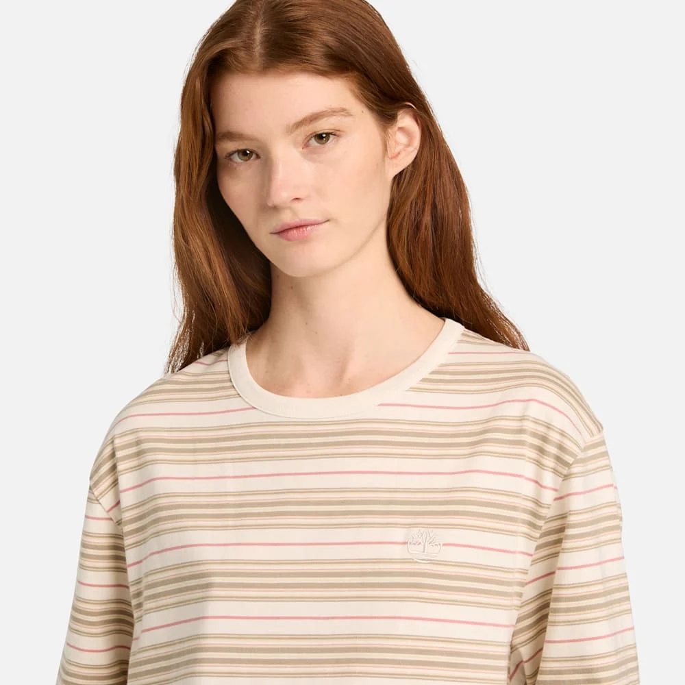 Timberland Босоо судалтай богино ханцуйтай T-shirt (эрэгтэй, эмэгтэй) - Image 4