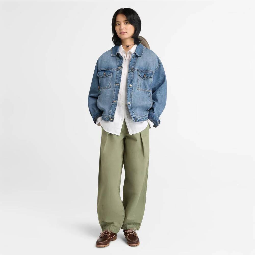 Timberland Бүсгүйчүүдийн урт ханцуйтай маалинган цамц - Image 3