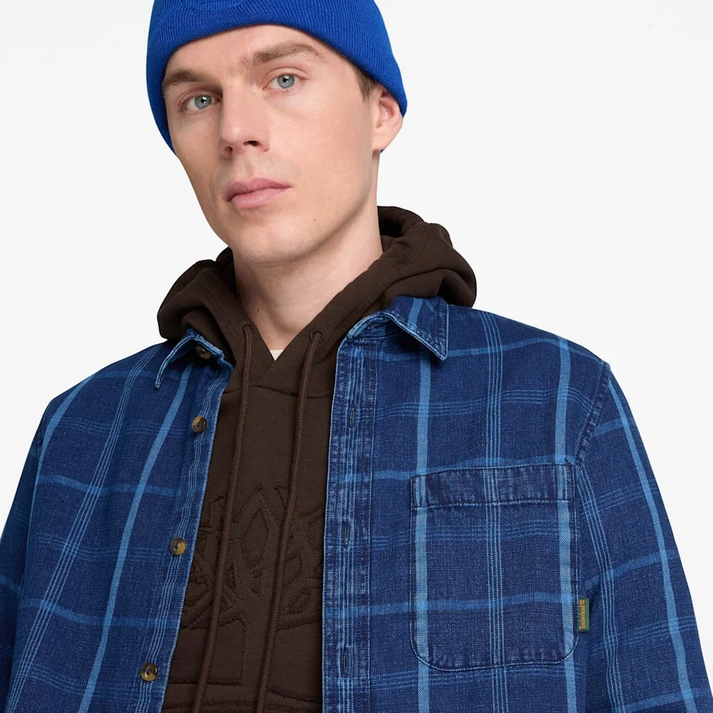 Timberland Индиго хээтэй эрэгтэй цамц - Image 3