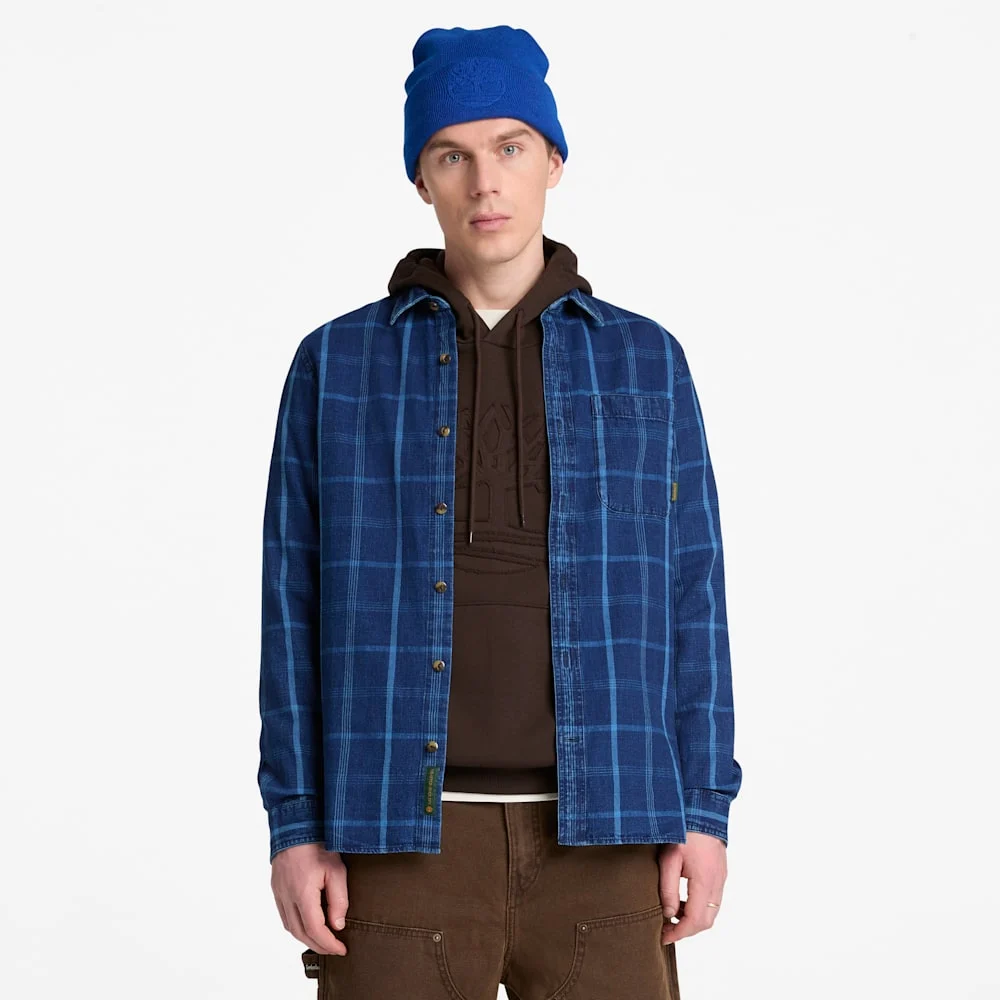 Timberland Индиго хээтэй эрэгтэй цамц