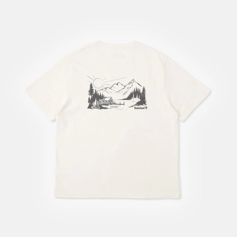 Timberland Лэйк хаус зурагтай богино ханцуйтай T-shirt (юнисекс) - Image 2