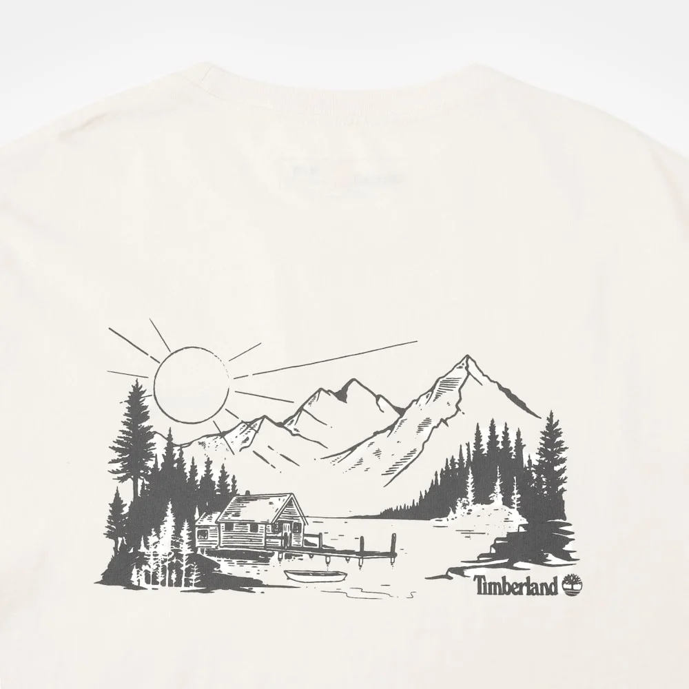 Timberland Лэйк хаус зурагтай богино ханцуйтай T-shirt (юнисекс) - Image 4