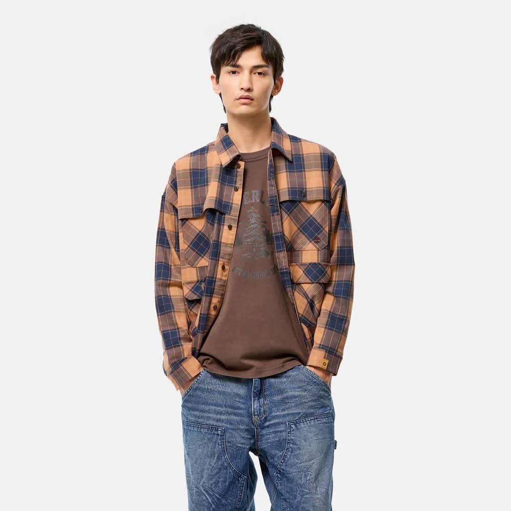 Timberland Тохиромжтой халаастай чөлөөт загварын цамц