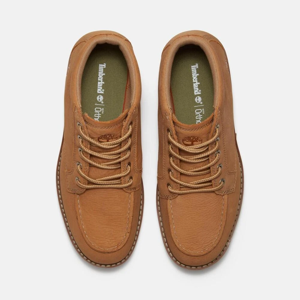 Timberland Улаан модны өнгөтэй арьсан эрэгтэй хагас түрийтэй гутал - Image 2