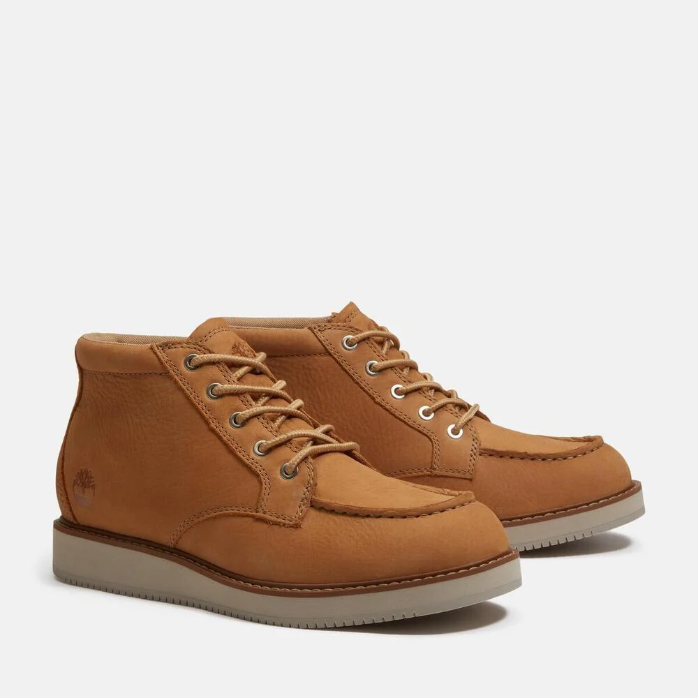 Timberland Улаан модны өнгөтэй арьсан эрэгтэй хагас түрийтэй гутал - Image 3