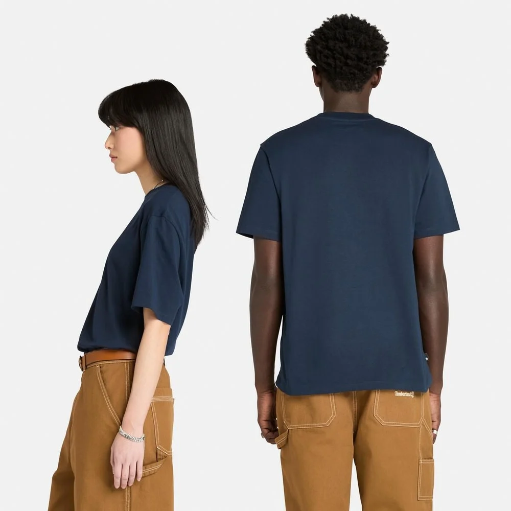 Timberland Хатгамал логотой богино ханцуйтай T-shirt - Image 3