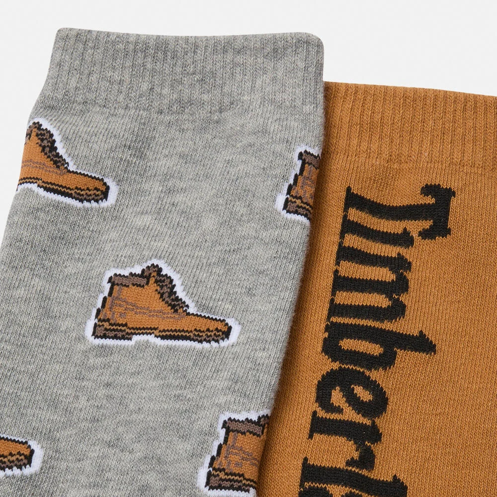 Timberland Хоёр хос хээтэй богино оймс - Image 2