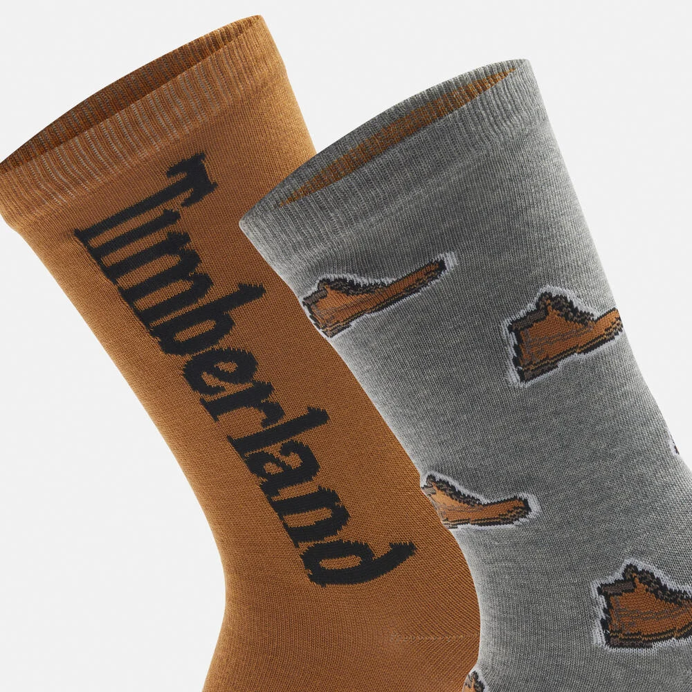 Timberland Хоёр хос хээтэй богино оймс - Image 3
